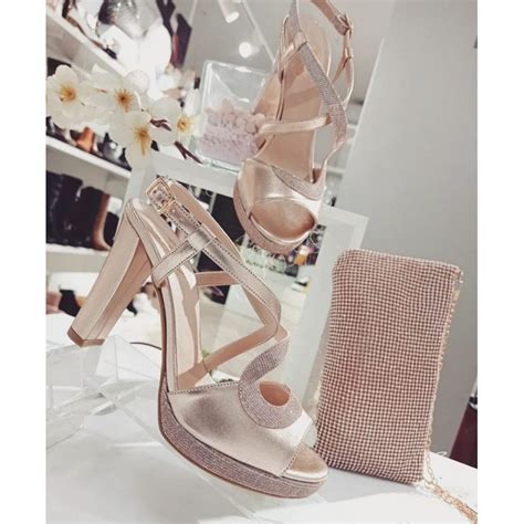 chanel oro platino con plateau tacco alto